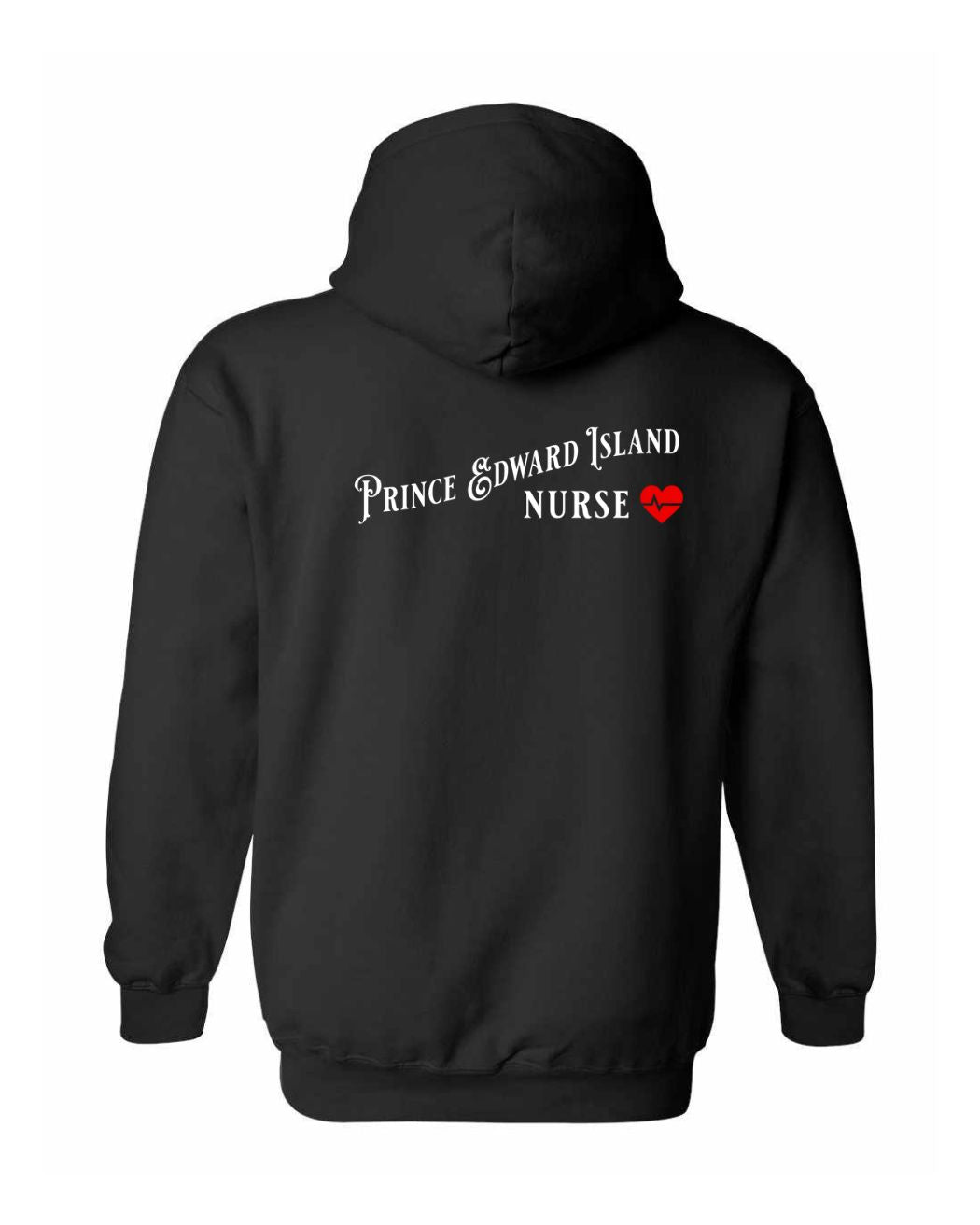 Prince Edward Island Nurse Left and Back Pullover Hoodie