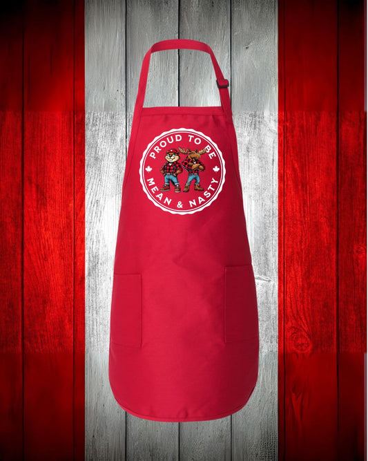Proud to be Mean and Nasty Beaver and Moose Apron