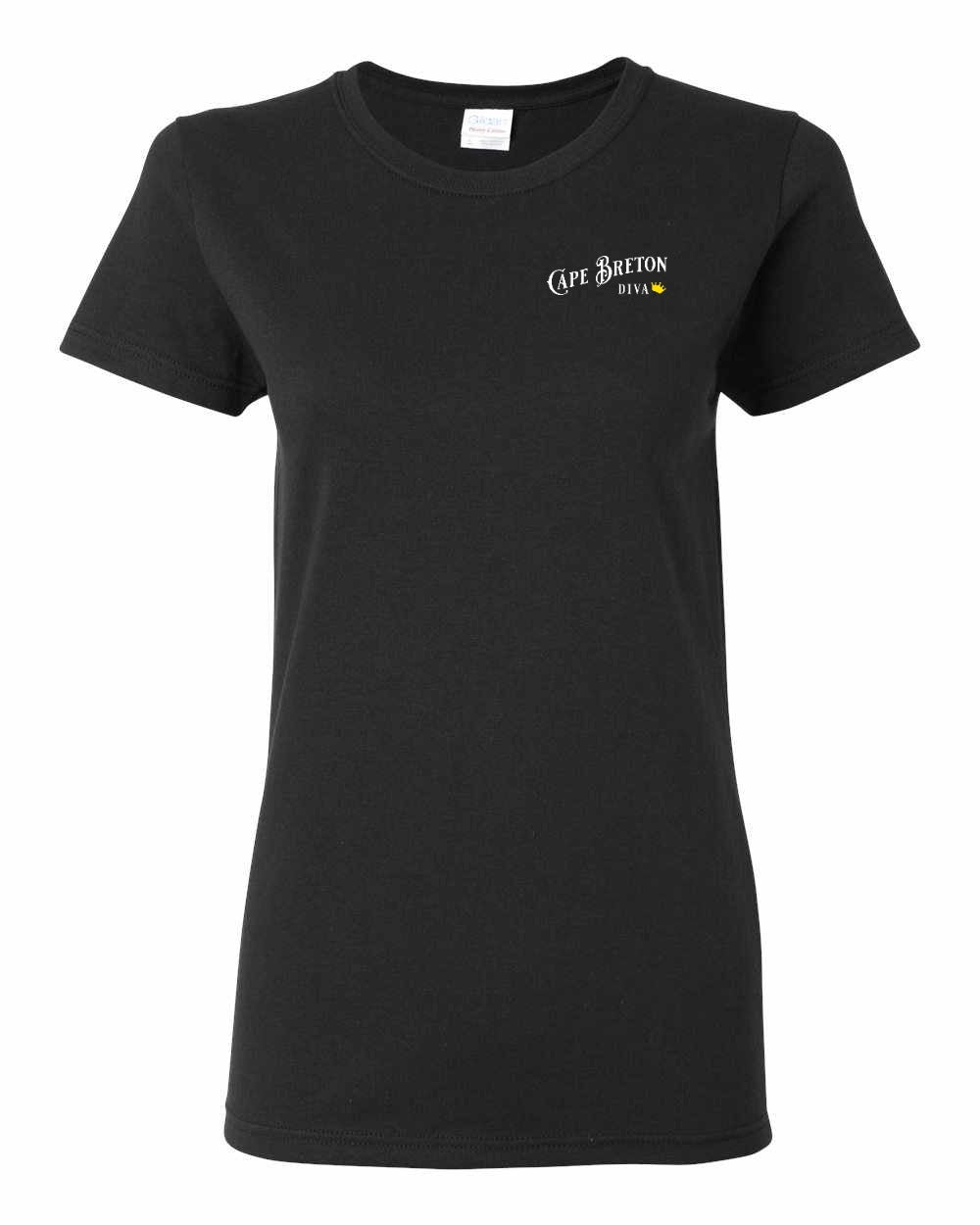CB Diva Left Chest and Back Women's Tee