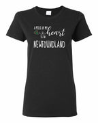 A piece of My heart in NFLD Tartan Heart Women's Tee