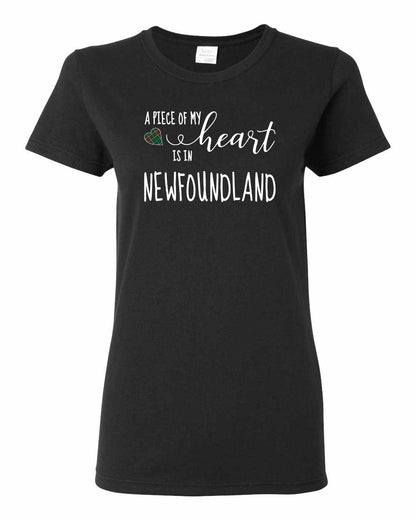 A piece of My heart in Newfoundland (Tartan Heart) Full Women's Tee