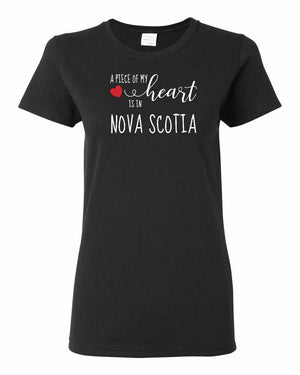A piece of My heart in NS (Red Heart) Women's Tee