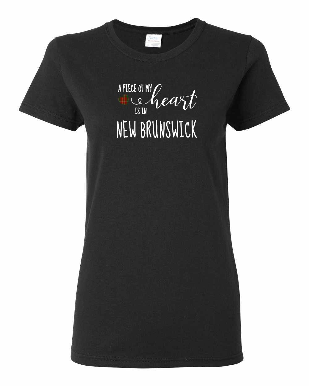 A piece of My heart in New Brunswick (Tartan Heart) Full Women's Tee