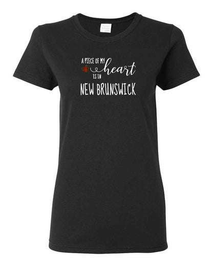 A piece of My heart in New Brunswick (Tartan Heart) Full Women's Tee