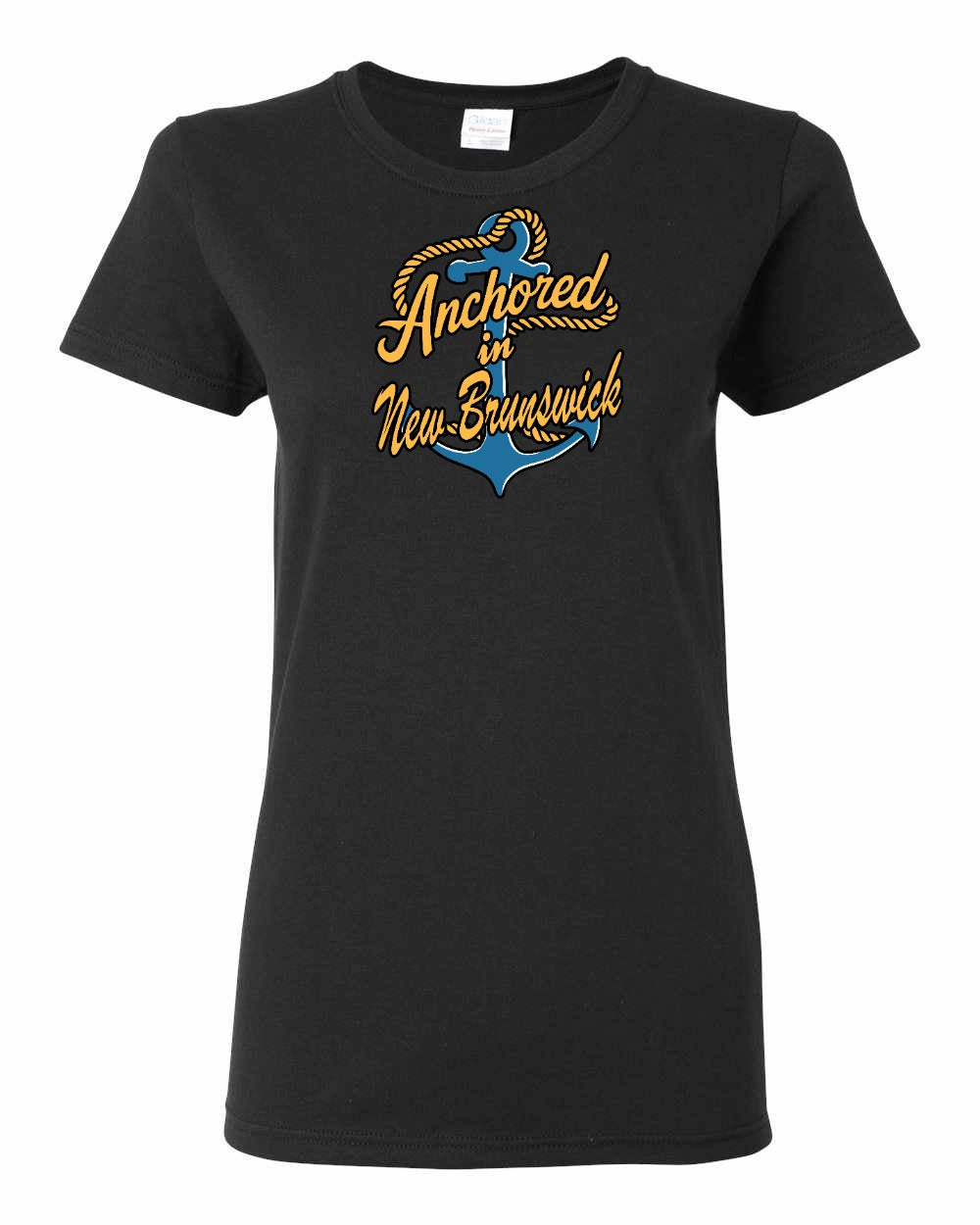 Anchored in New Brunswick Full Women's Tee