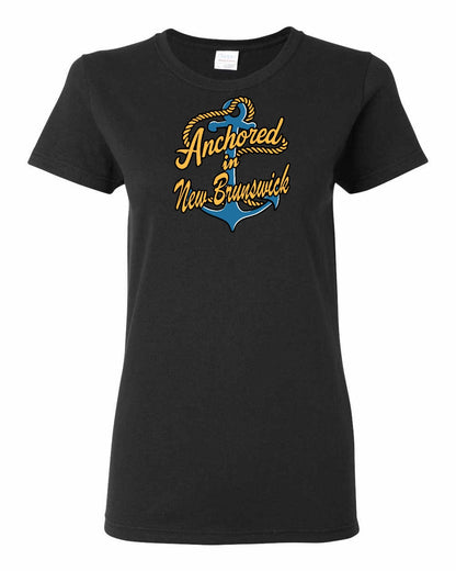 Anchored in New Brunswick Full Women's Tee