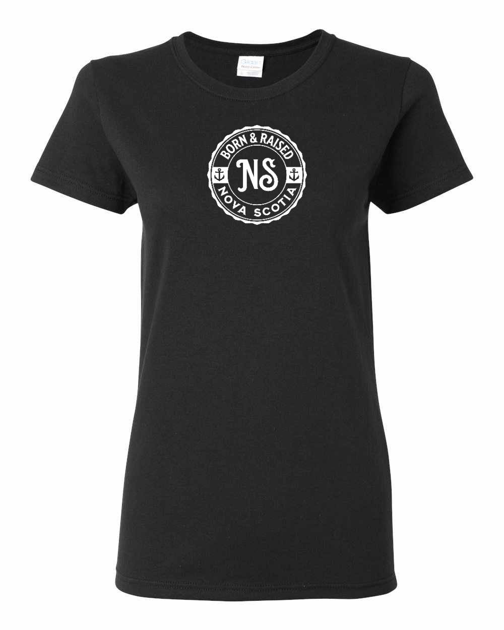 Born & Raised Nova Scotia Full womens-tee