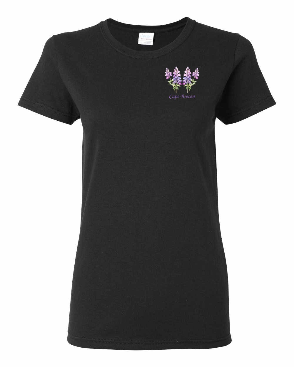 Cape Breton Lupin Left Chest Women's Tee