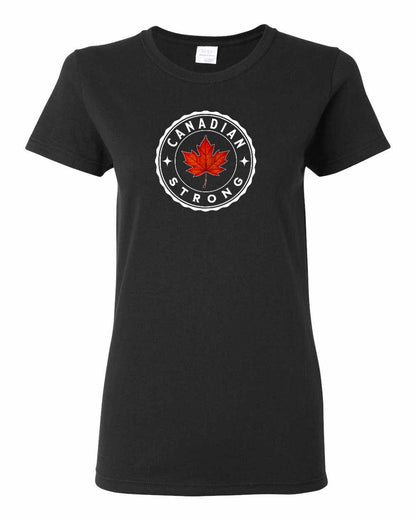 Canadian Strong Leaf Full Front Women's Tee