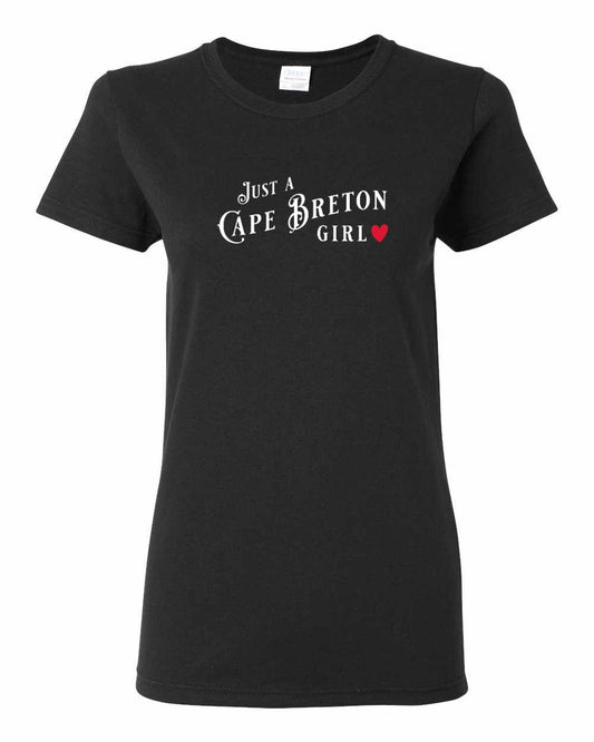 Just a Cape Breton Girl Red Heart Full Women's Tee