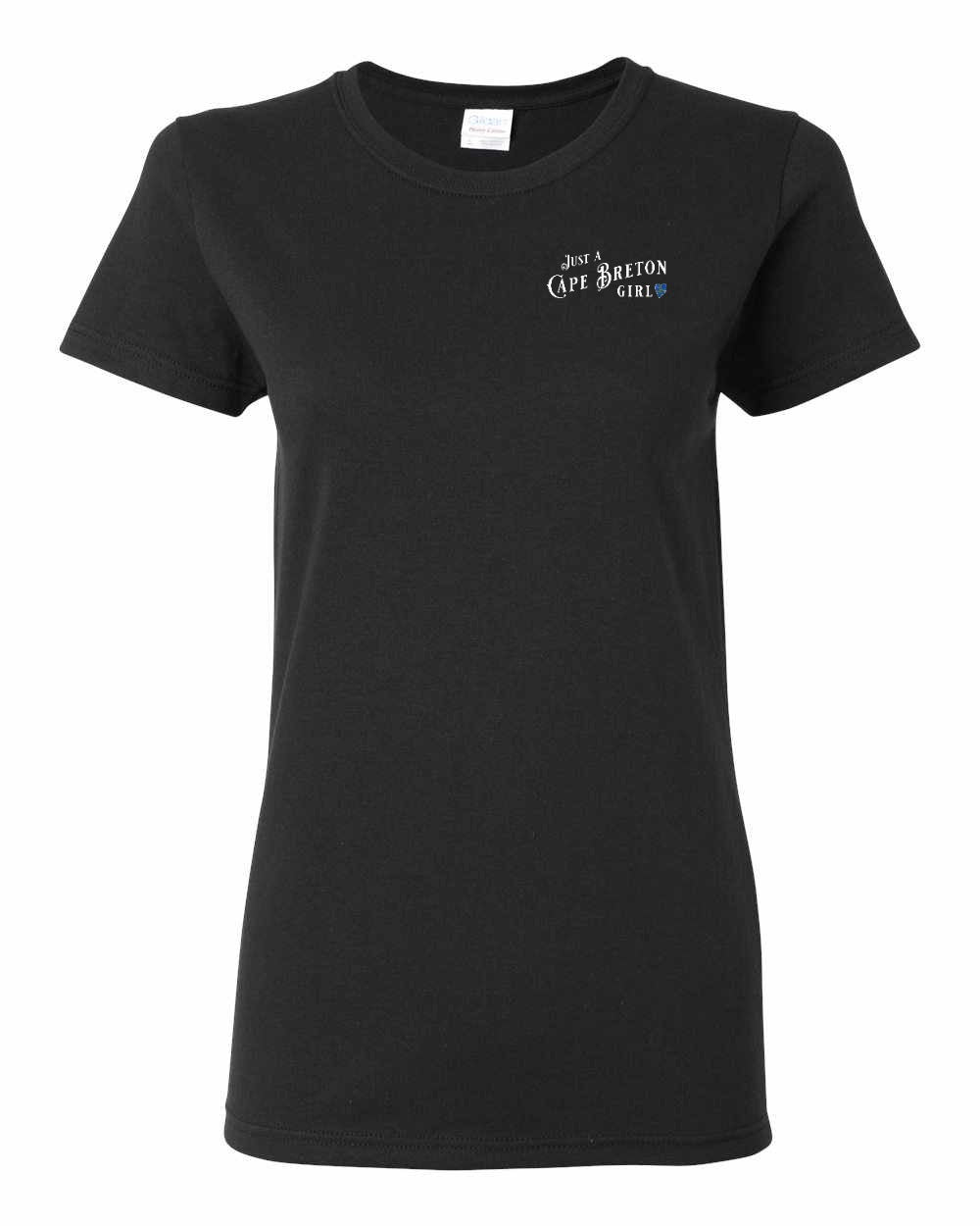 Just a Cape Breton Girl Tartan Left Chest Women's Tee
