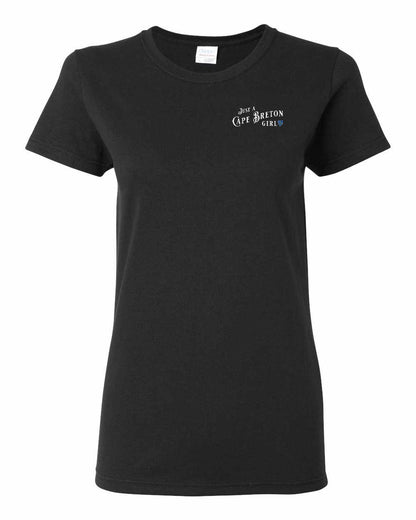 Just a Cape Breton Girl Tartan Left Chest Women's Tee