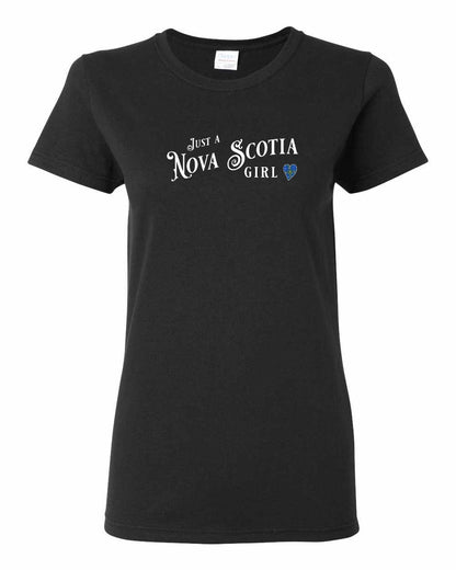 Just a Nova Scotia Girl Tartan Full womens-tee
