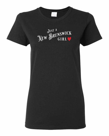 Just a New Brunswick Girl Red Full Women's Tee