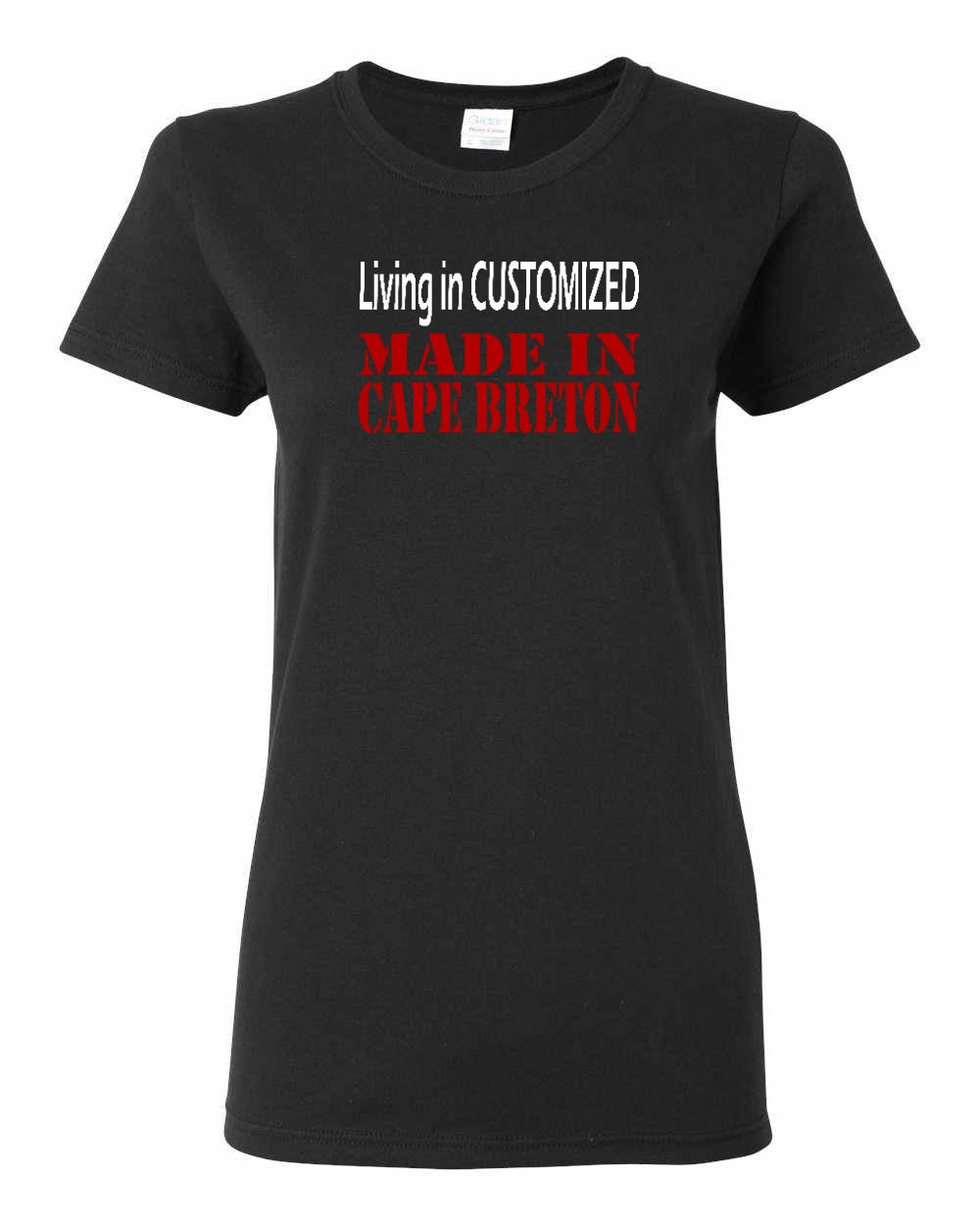 Living in Custom Made in Cape Breton Full Women's Tee