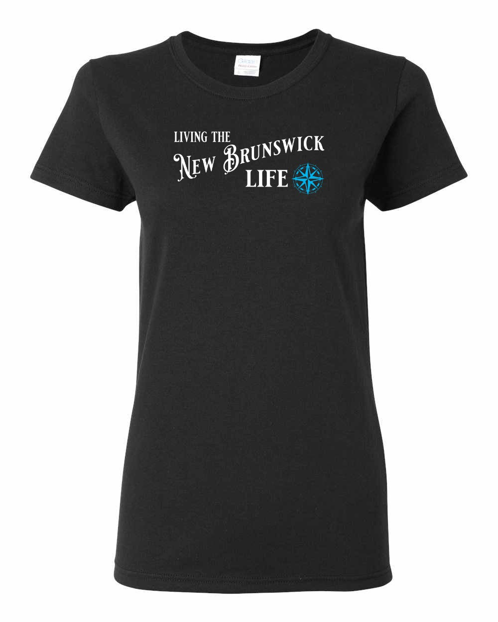 Living the New Brunswick Life blue Full Women's Tee