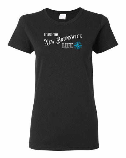 Living the New Brunswick Life blue Full Women's Tee