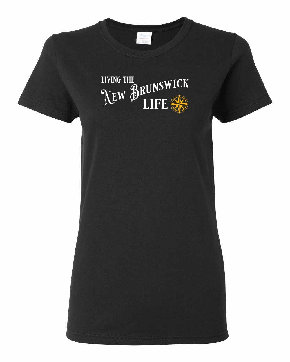 Living the New Brunswick Life yellow Full Women's Tee