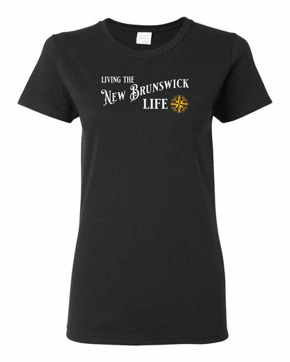 Living the New Brunswick Life yellow Full Women's Tee