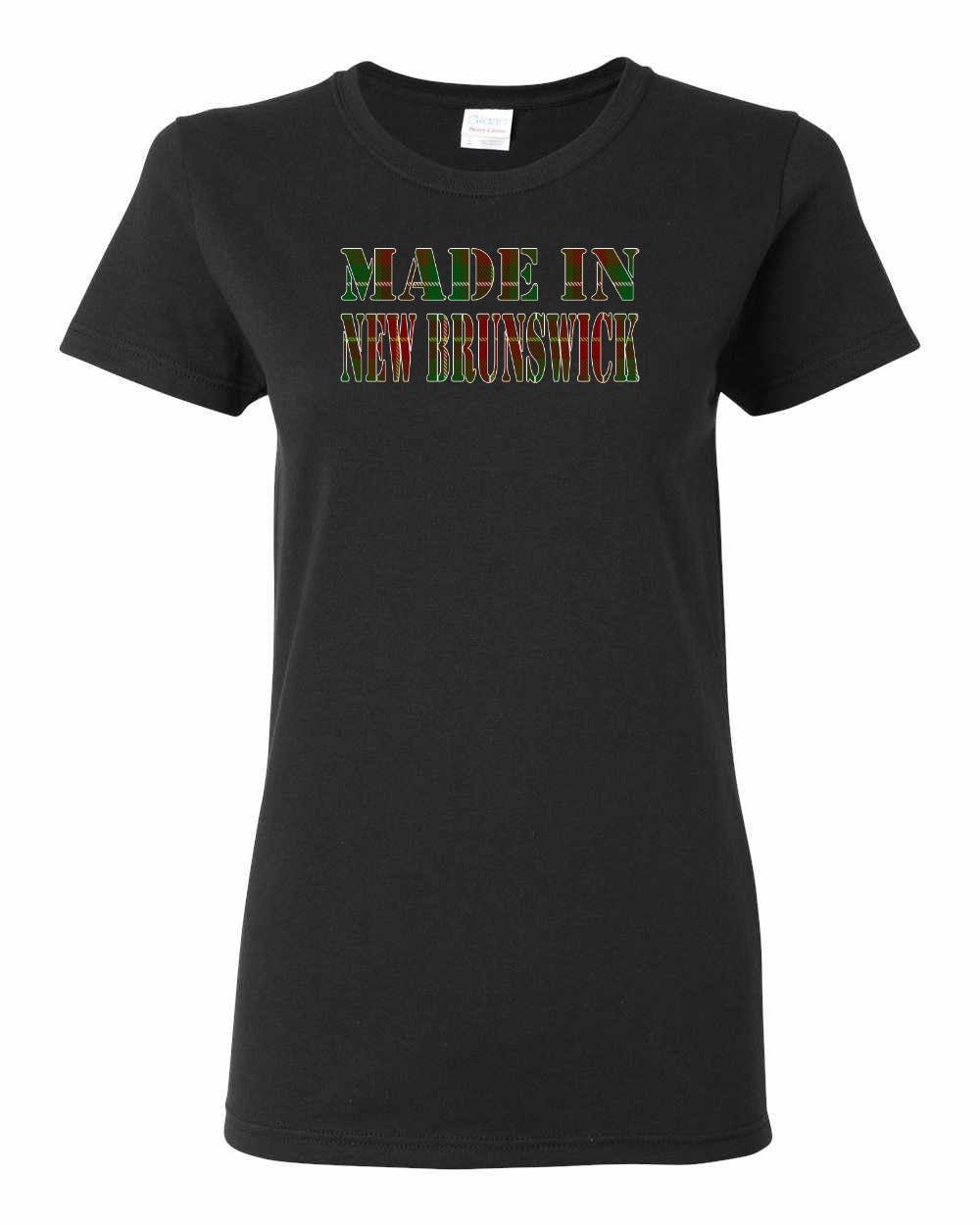Made In New Brunswick ( Tartan Lettering) Full Women's Tee