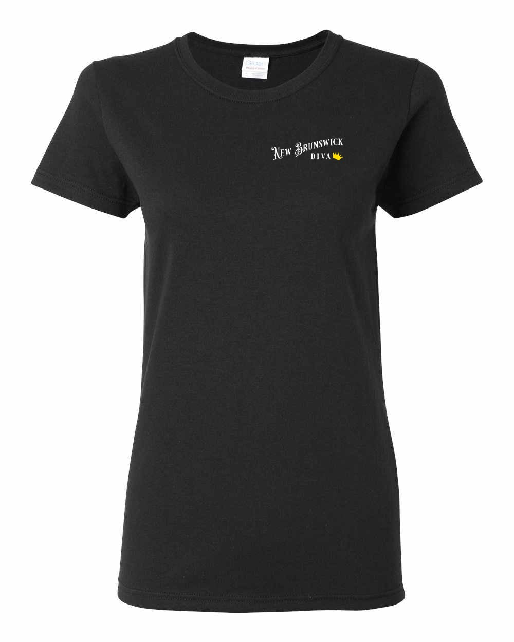 New Brunswick Diva Left Chest and Back Women's Tee