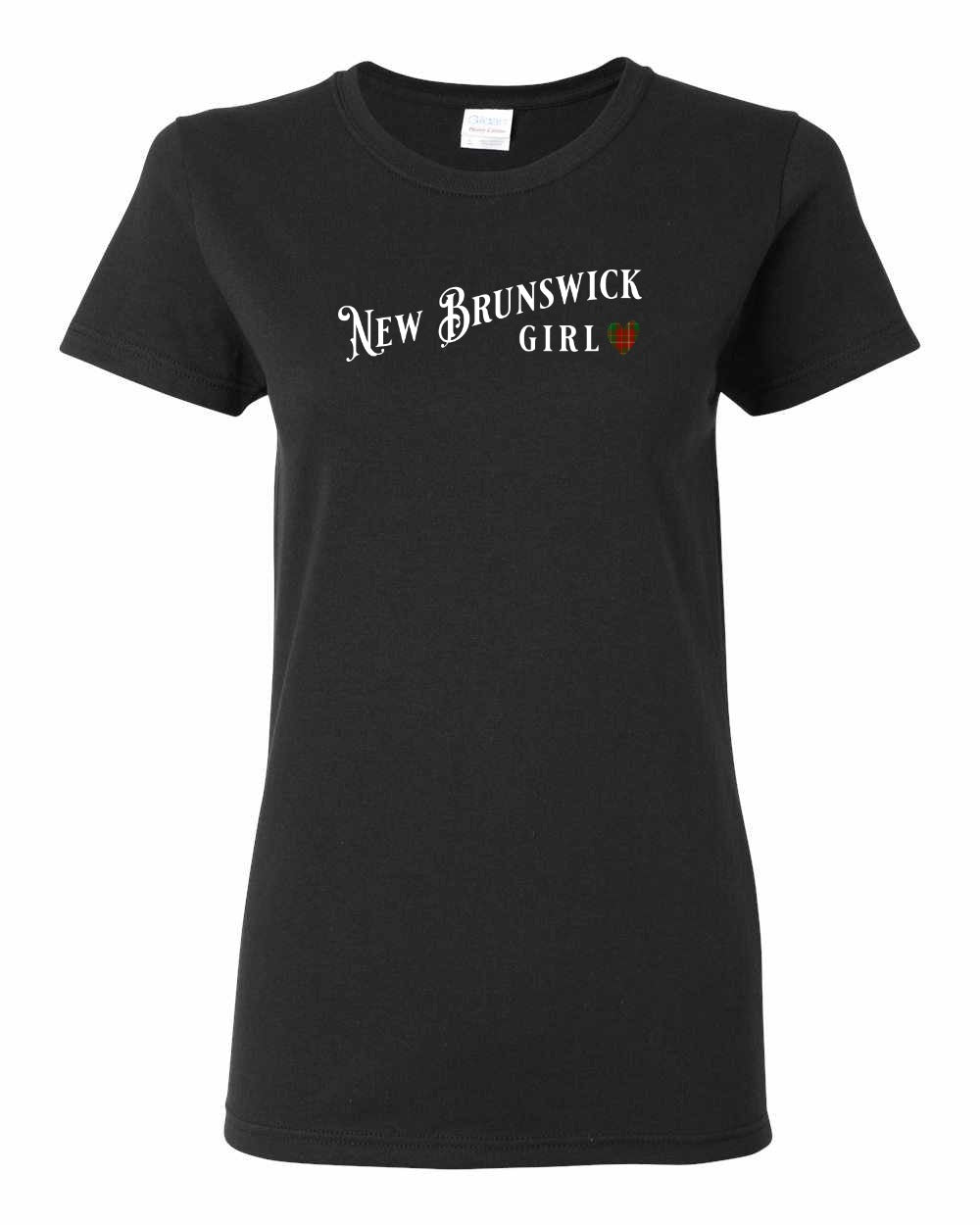New Brunswick Girl Tartan heart Full Women's Tee