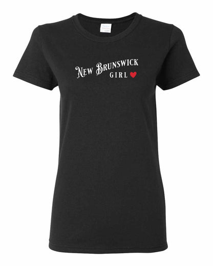 New Brunswick Girl Red Heart Full Women's Tee