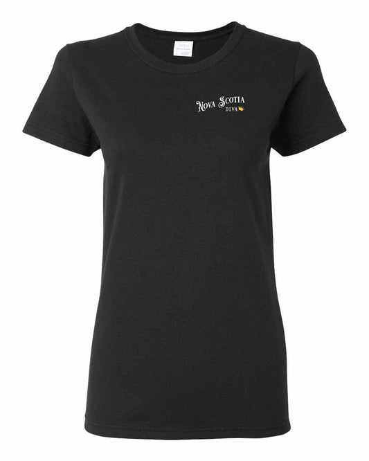 Nova Scotia Diva Left Chest womens-tee