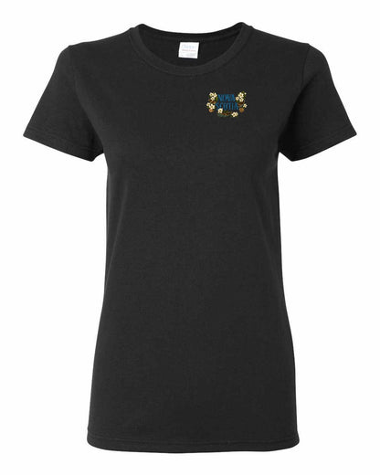 Nova Scotia Flowers Left Chest womens-tee