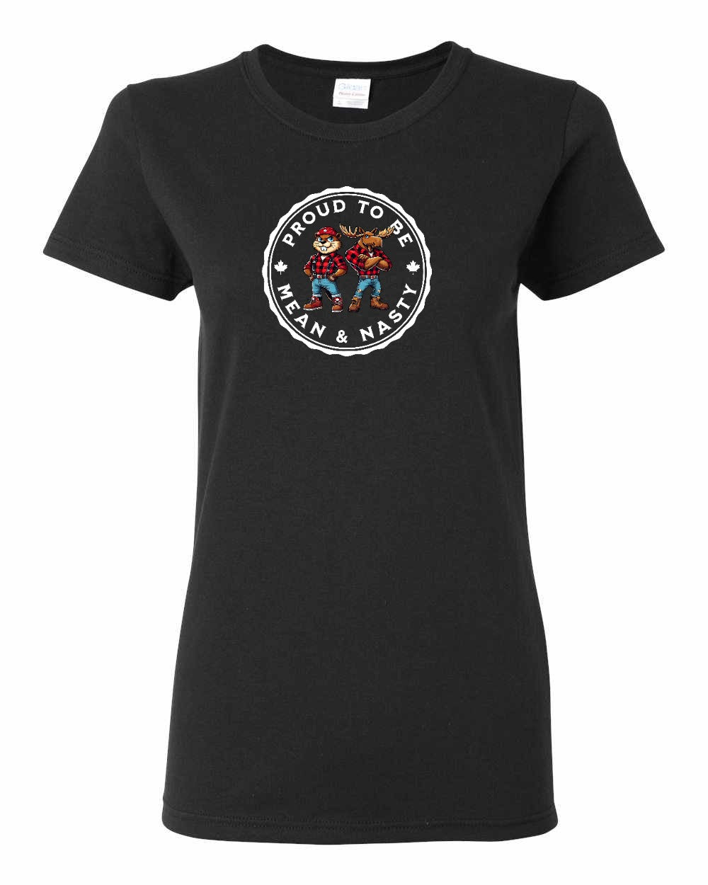 Proud to be Mean and Nasty Leaf Full Front Women's Tee