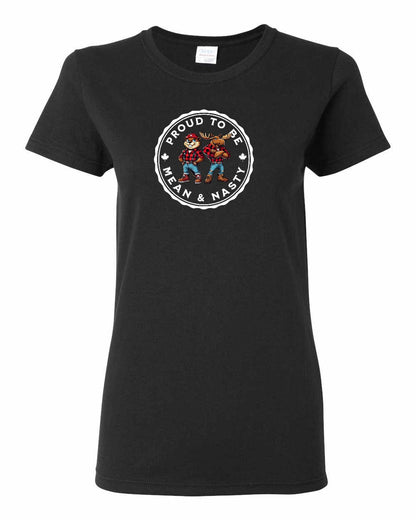 Proud to be Mean and Nasty Leaf Full Front Women's Tee