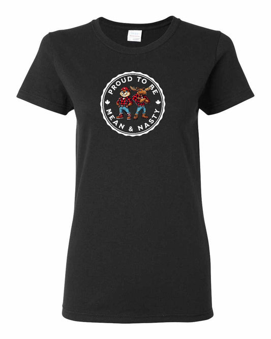 Proud to be Mean and Nasty Leaf Full Front Women's Tee