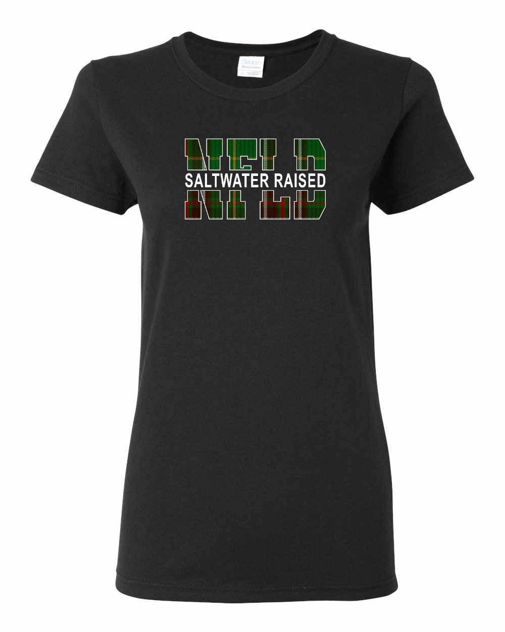 Newfoundland Saltwater Raised Full Front Women's Tee Printed NOT STITCHED