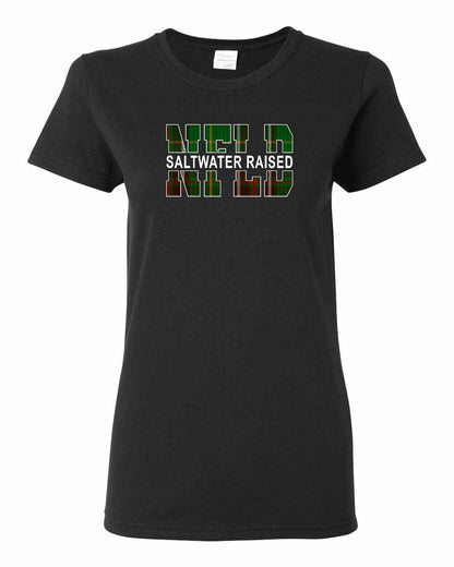 Newfoundland Saltwater Raised Full Front Women's Tee Printed NOT STITCHED