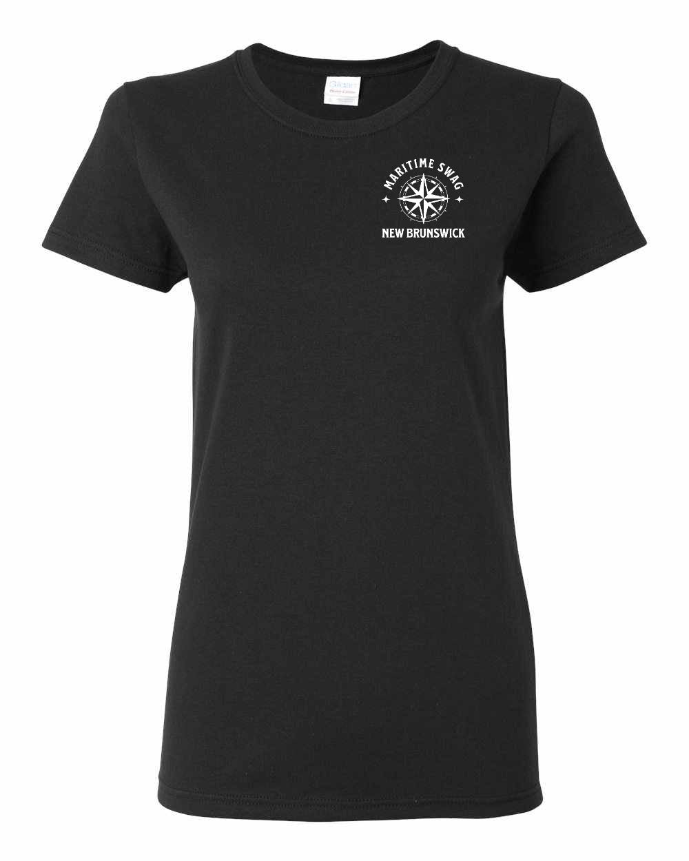 Maritime Swag New Brunswick Compass Left Chest and Back Women's Tee