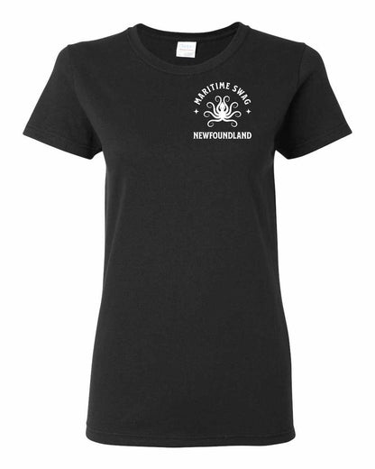 Maritime Swag Newfoundland Octopus Left Chest Women's Tee