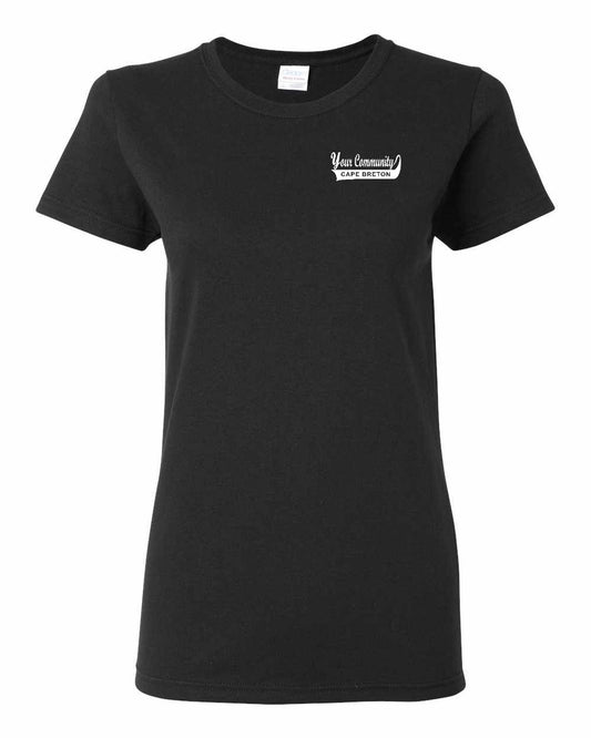 Your Community Swoop (Cape Breton) Left Chest Women's Tee