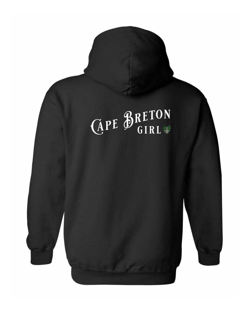 Cape Breton Girl Tartan Left Chest and Back Pullover Hoodie