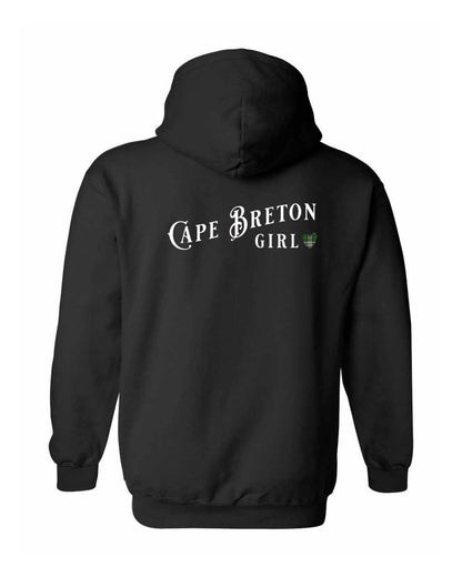Cape Breton Girl Tartan Left Chest and Back Pullover Hoodie