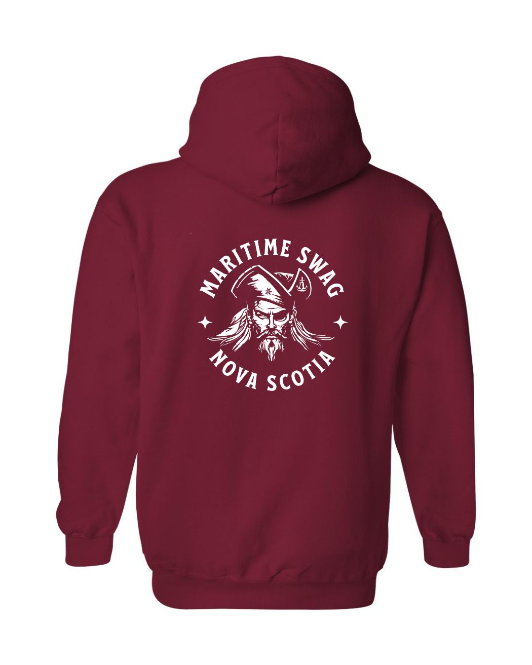 Swag Pirate Hoodie Nova Scotia Left Chest and Back
