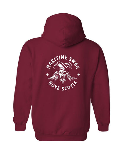 Swag Pirate Hoodie Nova Scotia Left Chest and Back