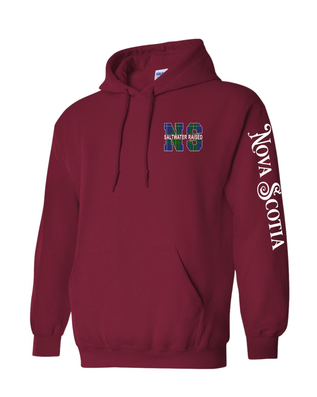 NS Saltwater Raised NS Left Chest and Sleeve Pullover Hoodie - Unisex