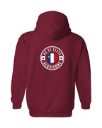 Ne Et Eleve Acadienne Flag Left Chest and Back Zip Hoodie French - Unisex