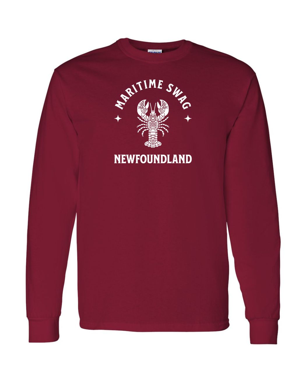 Maritime Swag NFLD Mandala white Lobster Long Sleeve - Unisex