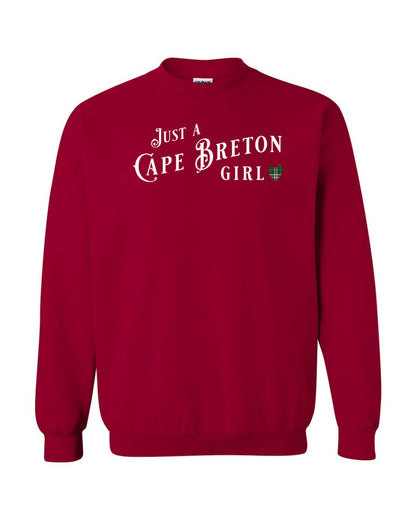 Just a Cape Breton Girl Tartan Full Crewneck Sweatshirt