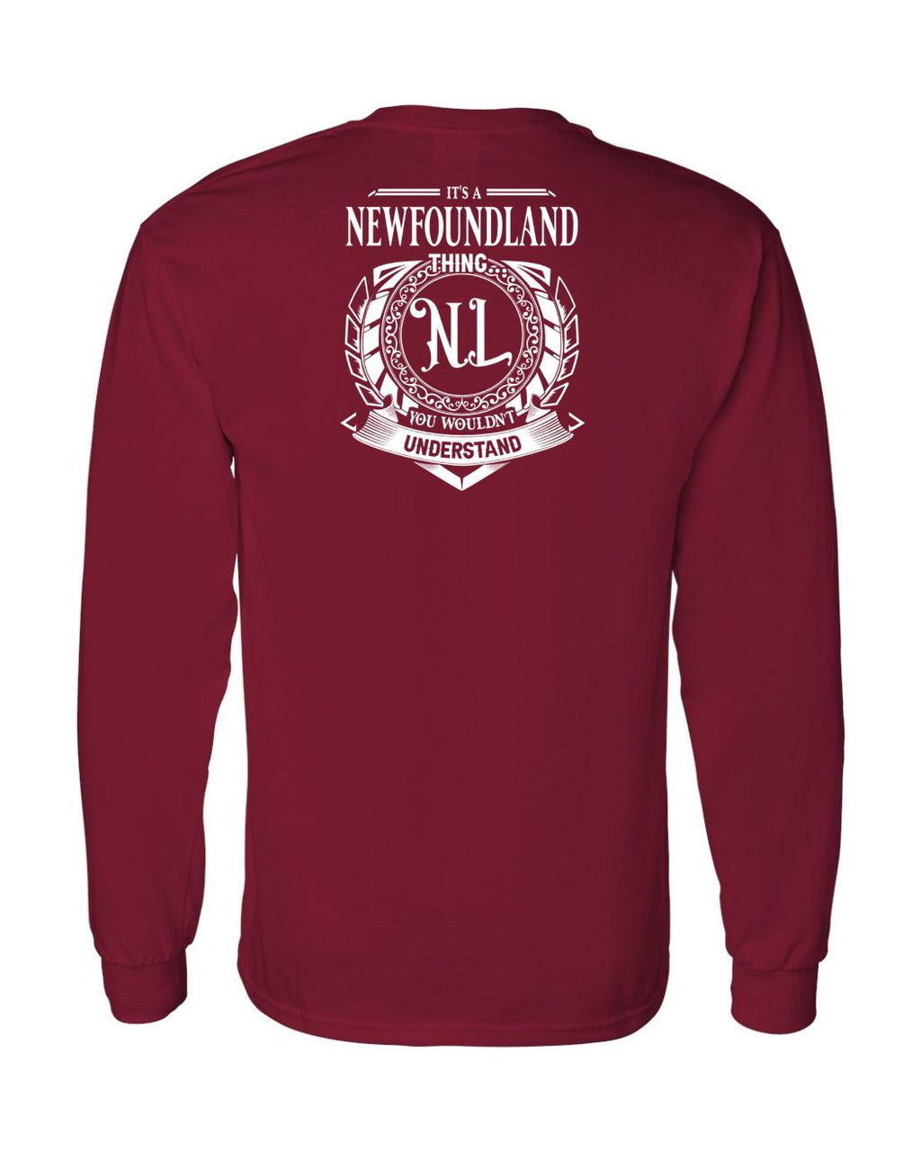 It's  A NFLD Thing Left Chest and Back Long Sleeve - Unisex