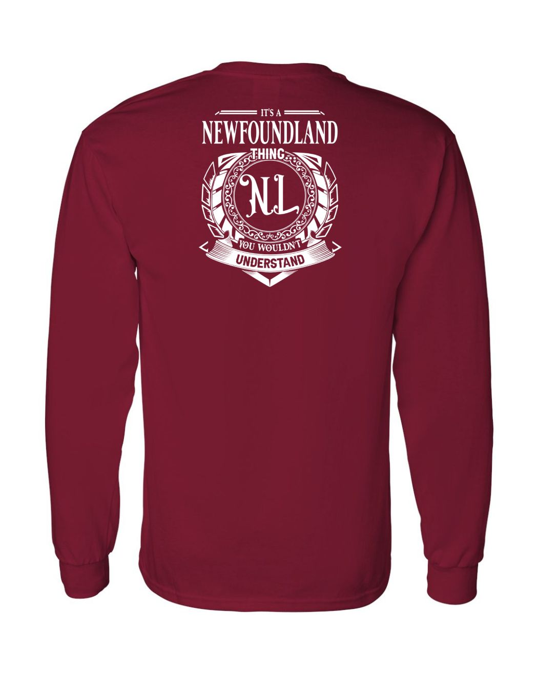 It's  A NFLD Thing Left Chest and Back Long Sleeve - Unisex