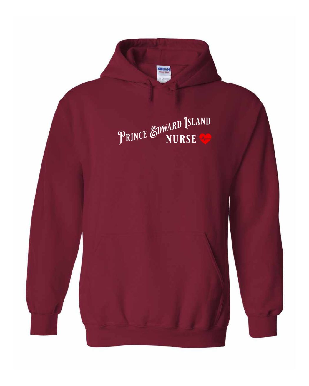 Prince Edward Island Nurse Full Front Pullover Hoodie