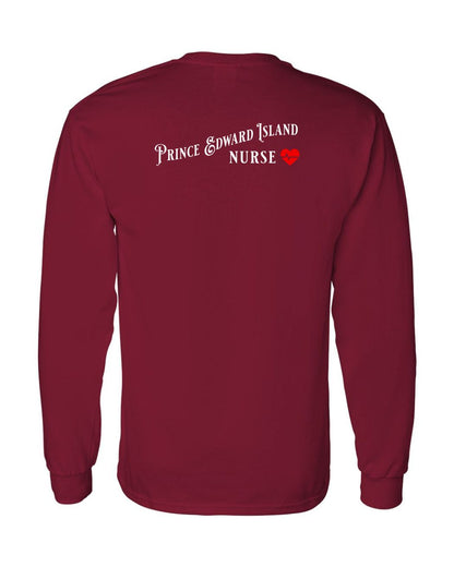 Prince Edward Island Nurse Left Chest and Back Long Sleeve