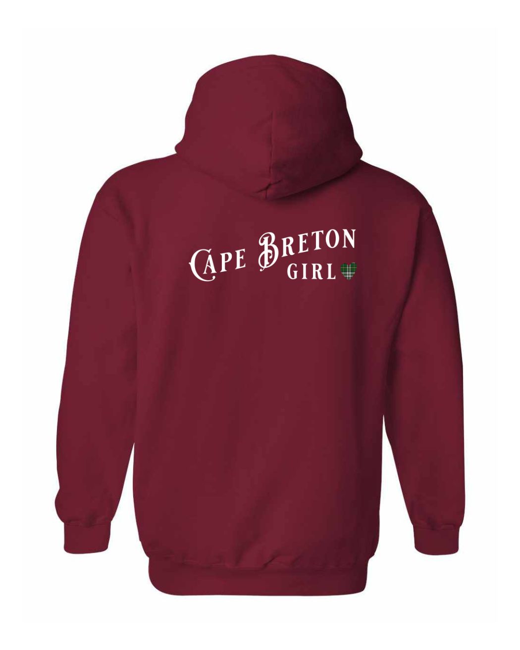 Cape Breton Girl Tartan Left Chest and Back Pullover Hoodie